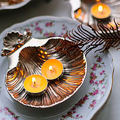 Посуда handmade. Livemaster - original item Vintage silver-plated dishes shells on legs England. Handmade.
