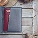 Order Case for car documents and passport Eel Vintage Grey. Mox workshop. Livemaster. . Passport cover Фото №3