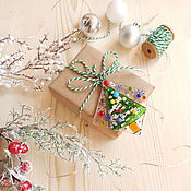 Сувениры и подарки handmade. Livemaster - original item New Year souvenirs: glass Christmas trees, New Year decor, decorations. Handmade.
