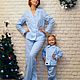 Designer women's pajamas from a Christmas collection'Merry reindeer, Robes, Moscow,  Фото №1