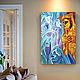 Abstract female art painting, Original art Fantasy Woman art painting, Pictures, St. Petersburg,  Фото №1