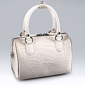 Сумки и аксессуары handmade. Livemaster - original item Women`s pearl crocodile leather bag IMA0858Pearl4. Handmade.