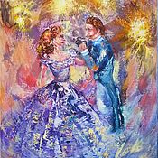 Картины и панно handmade. Livemaster - original item Painting with a dancing couple 