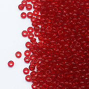 Материалы для творчества handmade. Livemaster - original item Czech beads 10/0 Red light 10 g Preciosa. Handmade.