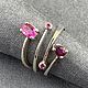 Заказать Кольцо с рубинами 1,09 ct идеальной чистоты без облагораживания. AMG. Ярмарка Мастеров. . Кольца Фото №3