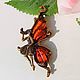 Fairy Butterfly brooch with amber for girl to woman. Brooches. BalticAmberJewelryRu Tatyana. My Livemaster. Фото №5