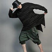 Мужская одежда handmade. Livemaster - original item Sweater tailcoat elongated woolen. Handmade.