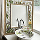 Sink with painted Irises. Furniture for baths. ArtFlera (artflera). Online shopping on My Livemaster.  Фото №2