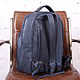 Order City leather backpack «Hunter» (St). CRAZY RHYTHM bags (TP handmade). Livemaster. . Men\\\'s backpack Фото №3