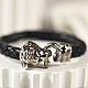 Bracelet 'Amur tiger' Nickel silver. Braided bracelet. Belogor.store (belogorstore). My Livemaster. Фото №4