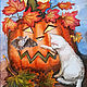 Цифровая живопись Halloween-день всех святых. Иллюстрации и рисунки. Nika Art Gallery (Светлана) (nikagallery). Интернет-магазин Ярмарка Мастеров.  Фото №2