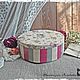 Шкатулки ручной работы. Большая круглая шкатулка. Шкатулка для рукоделия. Шкатулка для украшений. Шкатулка для мелочей.