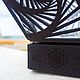 Интерьерный LED светильник из дерева "Spiral Black". Потолочные и подвесные светильники. Tesso Art:  Светильники и интерьер. Ярмарка Мастеров.  Фото №6