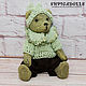 Green Teddy bear Chrysolite from the collection of the Natural stones. Teddy Bears. Fairy dolls, toys, notebooks.... Online shopping on My Livemaster.  Фото №2