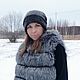 Заказать Шапка трансформер вязаная женская бини черный / серый / коричневый. Natalie Wool-Art. Ярмарка Мастеров. . Шапки Фото №3