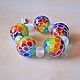 Бусина лэмпворк "Радужное лето". Бусины. Natalia Korolyuk lampwork beads. Ярмарка Мастеров.  Фото №5