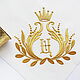 Napkin with embroidery 'Royal monogram' from A to z. Swipe. Shpulkin dom. Online shopping on My Livemaster.  Фото №2