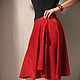 Suede skirt wine color. Skirts. Inessa G. Suede and leather goods. Online shopping on My Livemaster.  Фото №2