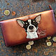 Custom painted pet portrait on zip around long women wallet. Personali, Wallets, Trakai,  Фото №1