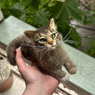 Куклы и игрушки ручной работы. Ярмарка Мастеров - ручная работа Питомец по фото, кошка или собака из шерсти. Handmade.
