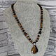 Order Necklace with Tiger's Eye Stone Pendant. Magic box. Livemaster. . Necklace Фото №3