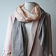 Scarf silk 'Spirit aristocracy' beige gray elegant. Scarves. Artinflat - natural dyeing. Online shopping on My Livemaster.  Фото №2