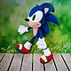 Ёж Соник (Sonic the Hedgehog). Мягкие игрушки. Боченкова Анна (lolki). Интернет-магазин Ярмарка Мастеров.  Фото №2