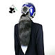 Tail of the Finnish black Fox. Tail on helmet №15, Fur, Ekaterinburg,  Фото №1