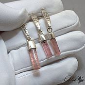 Украшения handmade. Livemaster - original item Set of jewelry with pink tourmaline. Handmade.