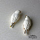 Brooch a pair of porcelain Lovebirds. Brooches. trouvaille-1. Online shopping on My Livemaster.  Фото №2
