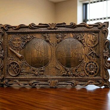 Картины и панно ручной работы. Ярмарка Мастеров - ручная работа Карта мира №2. Handmade.
