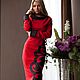 Dress 'the Artist' red, Dresses, St. Petersburg,  Фото №1
