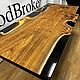 Столешница из слэба и капового карагача 180х80. Столы. WoodBroker. Ярмарка Мастеров.  Фото №4