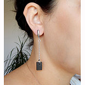 Украшения handmade. Livemaster - original item Earrings on chains. Model No. №2.. Handmade.
