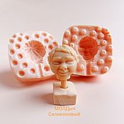 Материалы для творчества handmade. Livemaster - original item Mold heads for cotton dolls and toys. Silicone Doll head shape. Handmade.