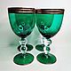 Wine glasses, water green glass. Vintage glasses. Lesica. My Livemaster. Фото №5