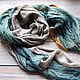 Your BOOKING! Bilateral silk gossamer 'Jade, silver, and brass'. Wraps. Artinflat - natural dyeing. My Livemaster. Фото №6