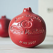 Свадебный салон handmade. Livemaster - original item A large pomegranate inscribed. A gift for the wedding guests. Handmade.