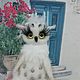 Игрушка сова, совушка, совенок, игрушка мягкая, из шерсти ручной работ. Войлочная игрушка. Valyashki-7. Интернет-магазин Ярмарка Мастеров.  Фото №2