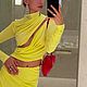 Яркий трикотаж Emilio Pucci. Цвет лайм. Ткани. Mariteks  Итальянские  ткани. Интернет-магазин Ярмарка Мастеров.  Фото №2