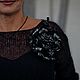 Украшение из кожи Маковое настроение. Брошь из кожи Мак. Брошь-булавка. Светлана Ланская. Интернет-магазин Ярмарка Мастеров.  Фото №2