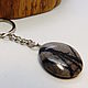 Keychain with gray-black marble. Key chain. Selberiya shop. My Livemaster. Фото №4