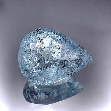 Материалы для творчества ручной работы. Ярмарка Мастеров - ручная работа 8.60 ct. Аквамарин, груша. Мозамбик. + гемм. заключение. Handmade.