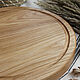 Круглая разделочная доска из ясеня. Ø 27,5 см. Разделочные доски. SDPWooD. Ярмарка Мастеров.  Фото №4
