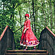 Felted dress 'the Scarlet flower'. felt. Dresses. Юлия Левшина. Авторский войлок COOLWOOL. Online shopping on My Livemaster.  Фото №2