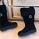 Винтаж: S.  Ferragamo Зимние сапоги  на нат шерсти(  Премиум)  Италия. Обувь винтажная. Успешный, Винтажных дел мастер. Ярмарка Мастеров.  Фото №4