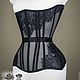 Прозрачный бельевой корсет удлиненный из сетки и кружева. Корсеты. Shi Corset (Анна). Интернет-магазин Ярмарка Мастеров.  Фото №2