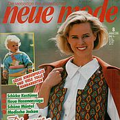 Материалы для творчества handmade. Livemaster - original item Neue Mode Magazine 8 1990 (August) new. Handmade.