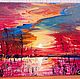 Author's oil painting ' Hot Sunset', Pictures, Moscow,  Фото №1