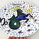 Zodiac sign Capricorn-plate on the wall-gift to Capricorns. Decorative plates. Art by Tanya Shest. My Livemaster. Фото №4